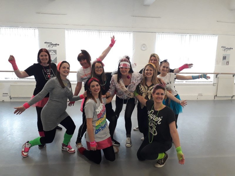 ABBA themed hen party group in Edinburgh