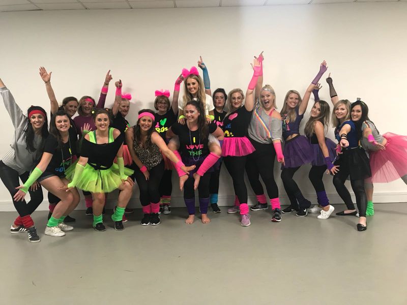 Fame performance at Edinburgh hen party studio