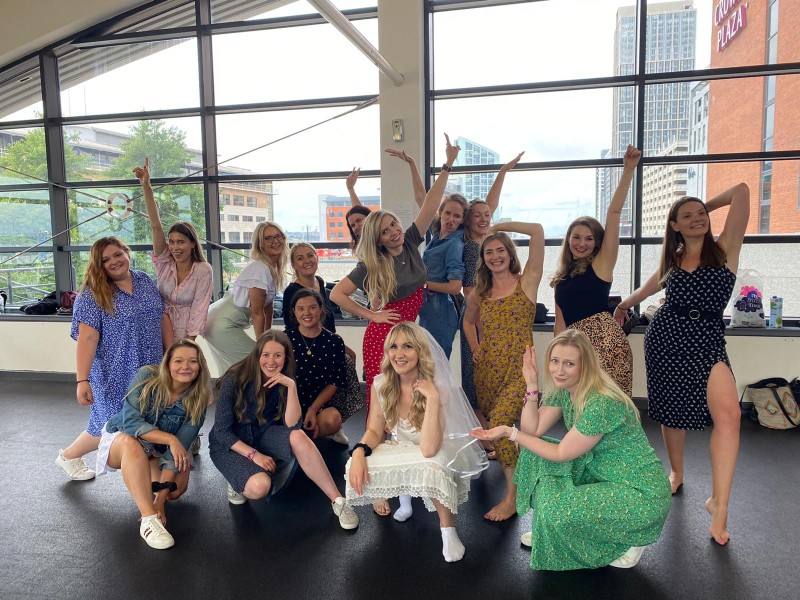 Salsa hen party group in Edinburgh